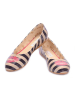 Goby Leder-Ballerinas in Creme/ Schwarz