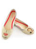 Goby Ballerinas in Beige/ Rot/ Hellblau