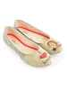 Goby Ballerina's beige/rood/lichtblauw