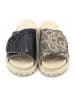 Goby Slippers beige/zwart
