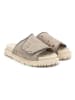 Goby Leren slippers beige