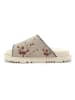 Goby Leren slippers beige