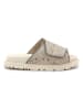 Goby Leren slippers beige