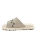 Goby Leren slippers beige