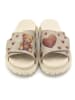 Goby Leder-Pantoletten in Beige