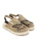 Goby Leder-Clogs in Beige