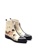 Goby Boots in Beige/ Schwarz/ Bunt