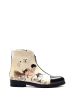 Goby Boots in Beige/ Schwarz/ Bunt