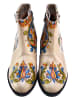 Goby Stiefeletten in Beige/ Bunt