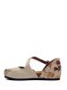Goby Spangenballerinas in Beige/ Bunt