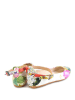 Goby Spangenballerinas in Creme/ Bunt