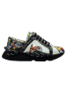 Goby Leder-Sneakers in Schwarz/ Bunt