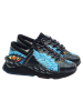 Goby Leder-Sneakers in Schwarz/ Blau