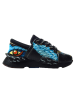 Goby Leren sneakers zwart/blauw