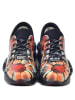 Goby Leder-Sneakers in Schwarz/ Orange