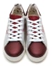 Goby Sneakers bordeaux/wit