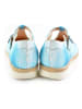Goby Leder-Halbsandalen in Hellblau