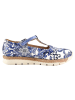 Goby Leder-Ballerinas in Blau