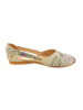 Goby Leder-Ballerinas in Creme/ Bunt