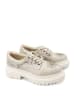 Goby Schnürschuhe in Beige/ Bunt