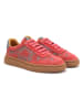 Goby Leren sneakers roze/grijs