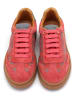 Goby Leren sneakers roze/grijs