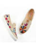 Goby Slipper in Beige/ Bunt