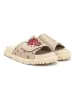 Goby Leren slippers beige
