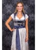 Edelnice Dirndl "Marianna" in Blau/ Silber