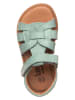 lamino Leren sandalen turquoise