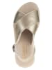 lamino Leder-Sandalen in Gold