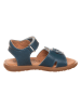 lamino Leren sandalen blauw