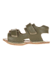 lamino Leren barefootsandalen kaki