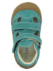lamino Leren enkelsandalen turquoise