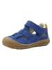 lamino Leren enkelsandalen donkerblauw