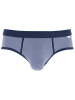 COTONELLA 2er-Set: Slips in Grau/ Blau/ Schwarz