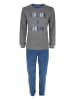 COTONELLA Pyjama in Grau/ Blau
