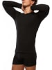COTONELLA Longsleeve in Schwarz