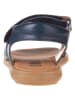kmins Leder-Sandalen in Dunkelblau