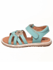 kmins Leren sandalen turquoise