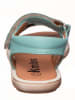 kmins Leder-Sandalen in Türkis