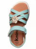 kmins Leren sandalen turquoise