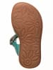 kmins Leder-Sandalen in Türkis