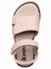 kmins Leder-Sandalen in Creme