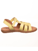 kmins Leder-Sandalen in Gelb