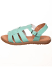 kmins Leren sandalen turquoise