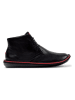 Camper Leder-Ankle-Boots in Schwarz