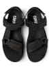 Camper Leder-Sandalen "Oruga" in Schwarz