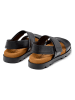 Camper Leder-Sandalen "Brutus" in Schwarz