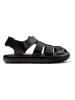Camper Leder-Halbsandalen "Pelotas Flota" in Schwarz